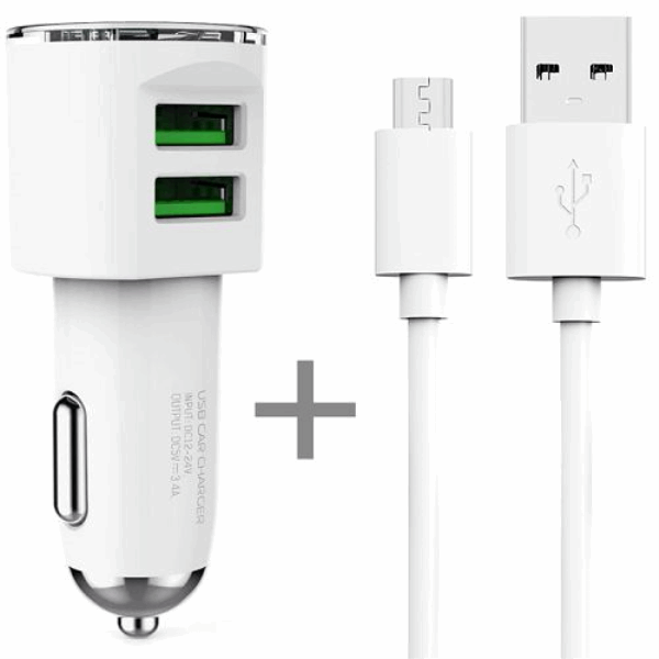 No Brand Մեքենայի աքսեսուարներ Լիցքավորիչ Xiaomi Mi Car Charger Basic 2 In 1