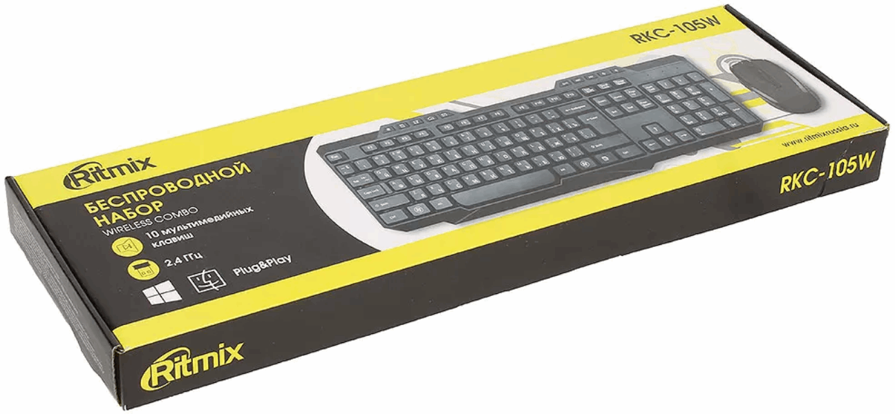 No Brand Mouse and keyboard Մկնիկ+ստեղնաշար Ritmix RKC-105W.